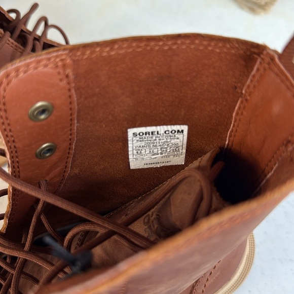 SOREL Women's Hi-Line Lace Boots - Waterproof Color Scorch Sz 8.5 NWOB - Picture 12 of 12